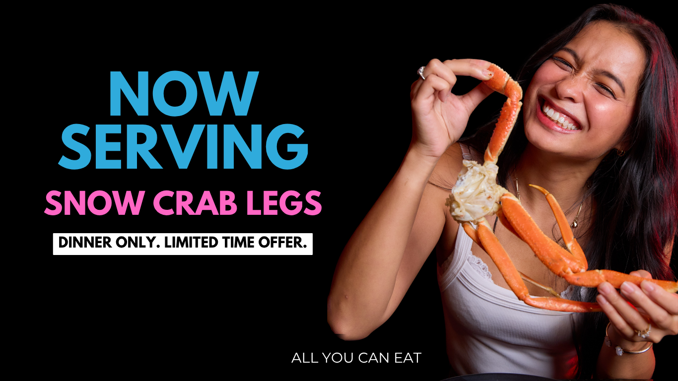 Now Serving Snow Crab Legs